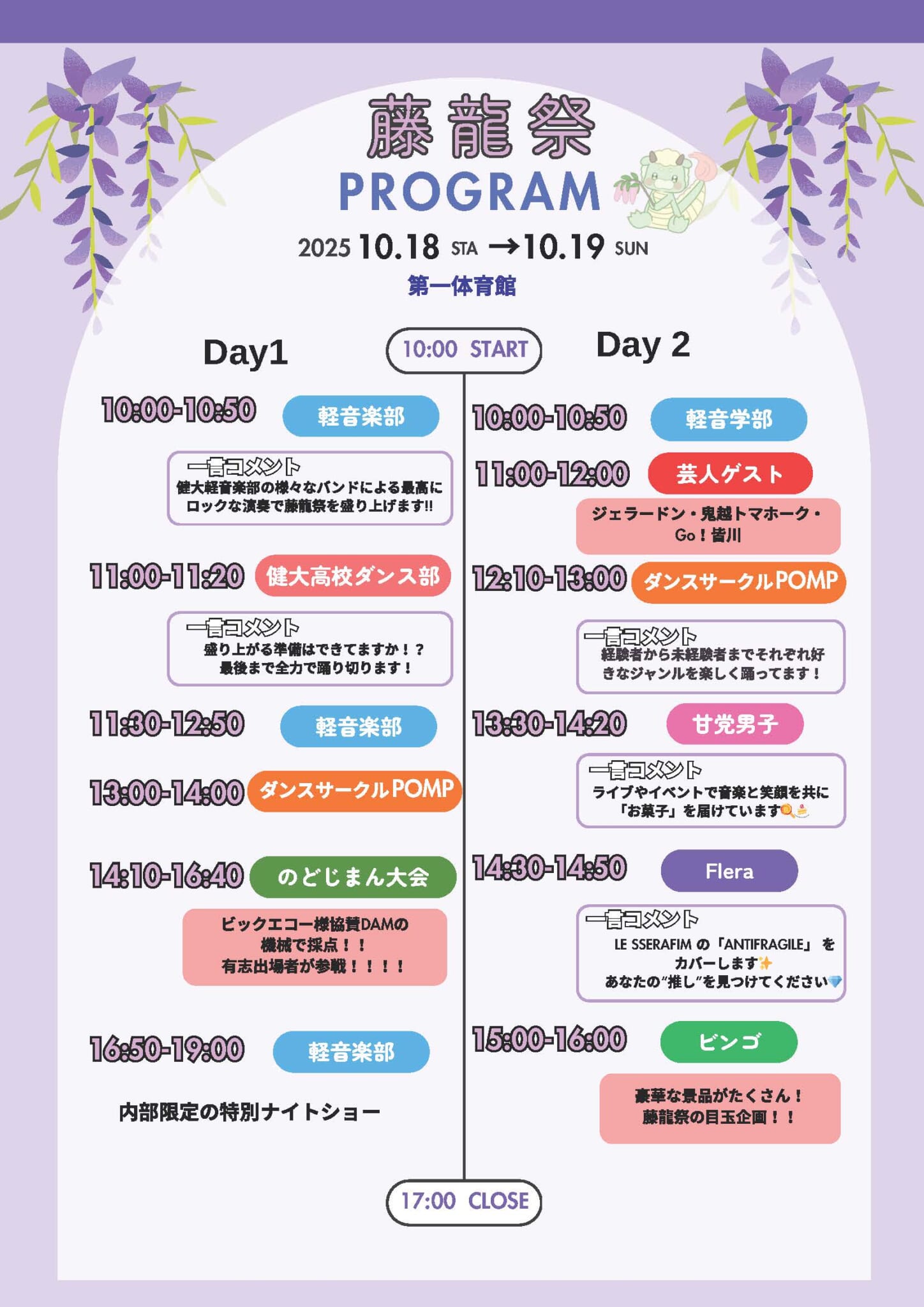 藤龍祭 プログラム